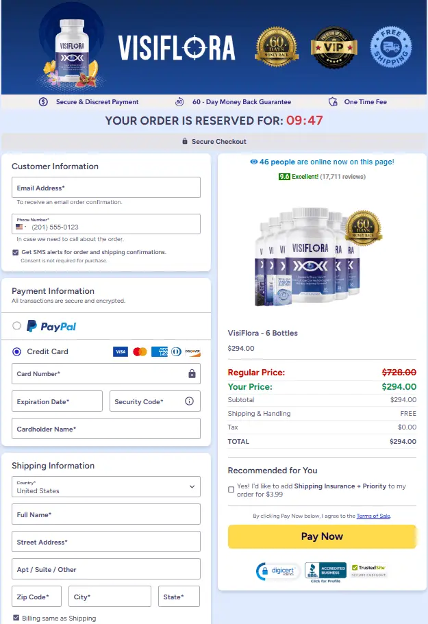 VisiFlora payout
